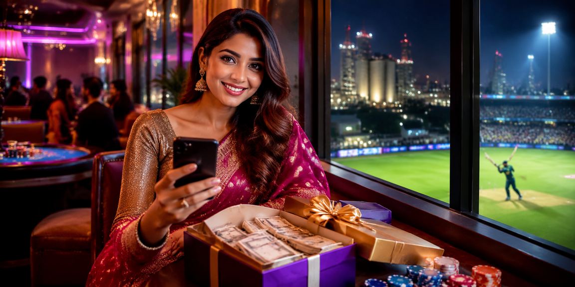 গাজীপুরে ক্রিকেট বেটিং উপভোগ করছেন একজন বাংলাদেশি নারী
